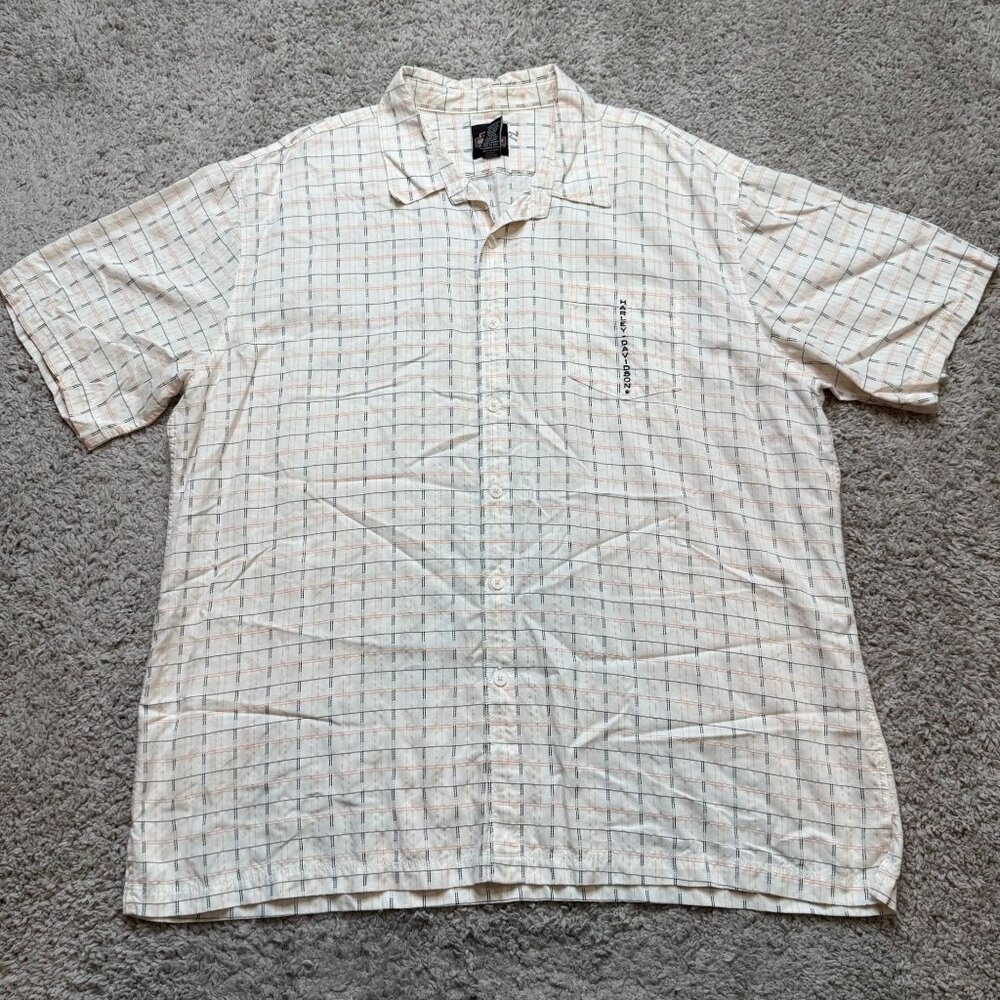 Men's White Checkered Shirt